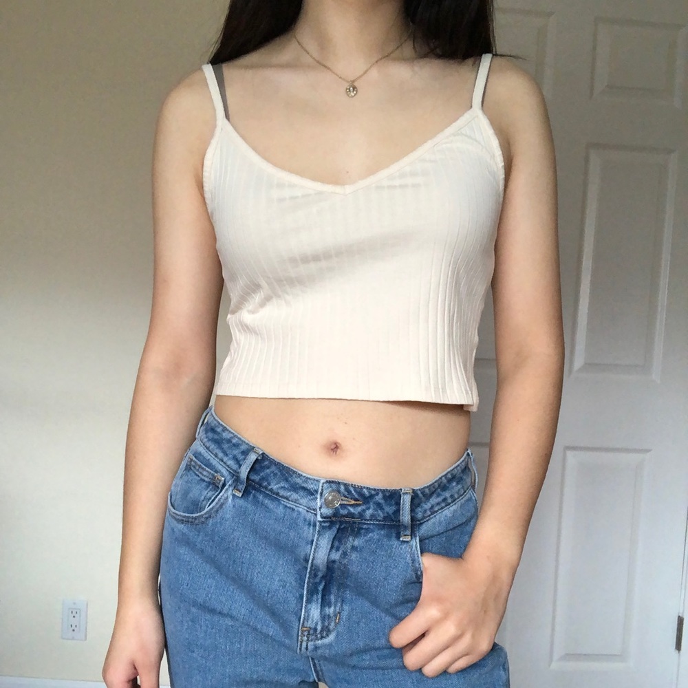 H&M Ribbed Crop Top Small